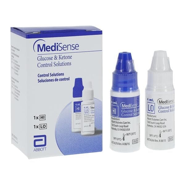 Medisense Blood Glucose High/Low Control Solution - Box of 2 - Image 1