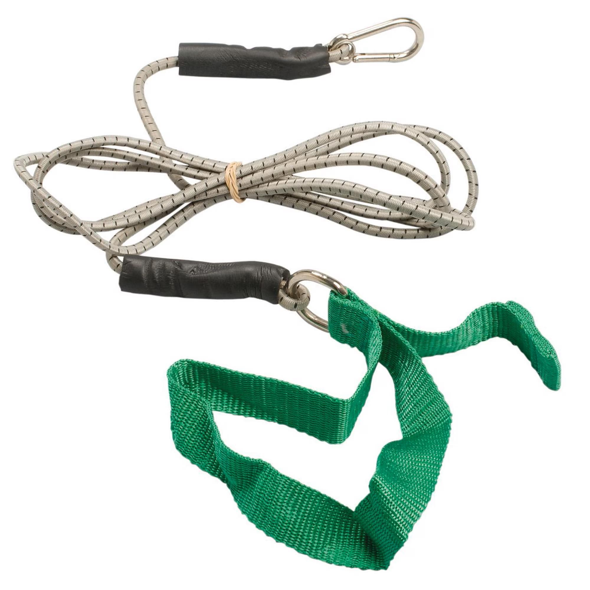 CanDo Exercise Bungee Cord With Attachments, 7 Feet, Green, medium - Image 1