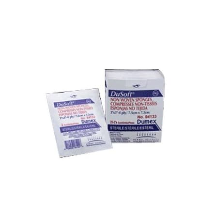 Derma Sciences DuSoft Non-Woven Sponge, 4-Ply, 4" x 4" - Package of 2 - Image 1