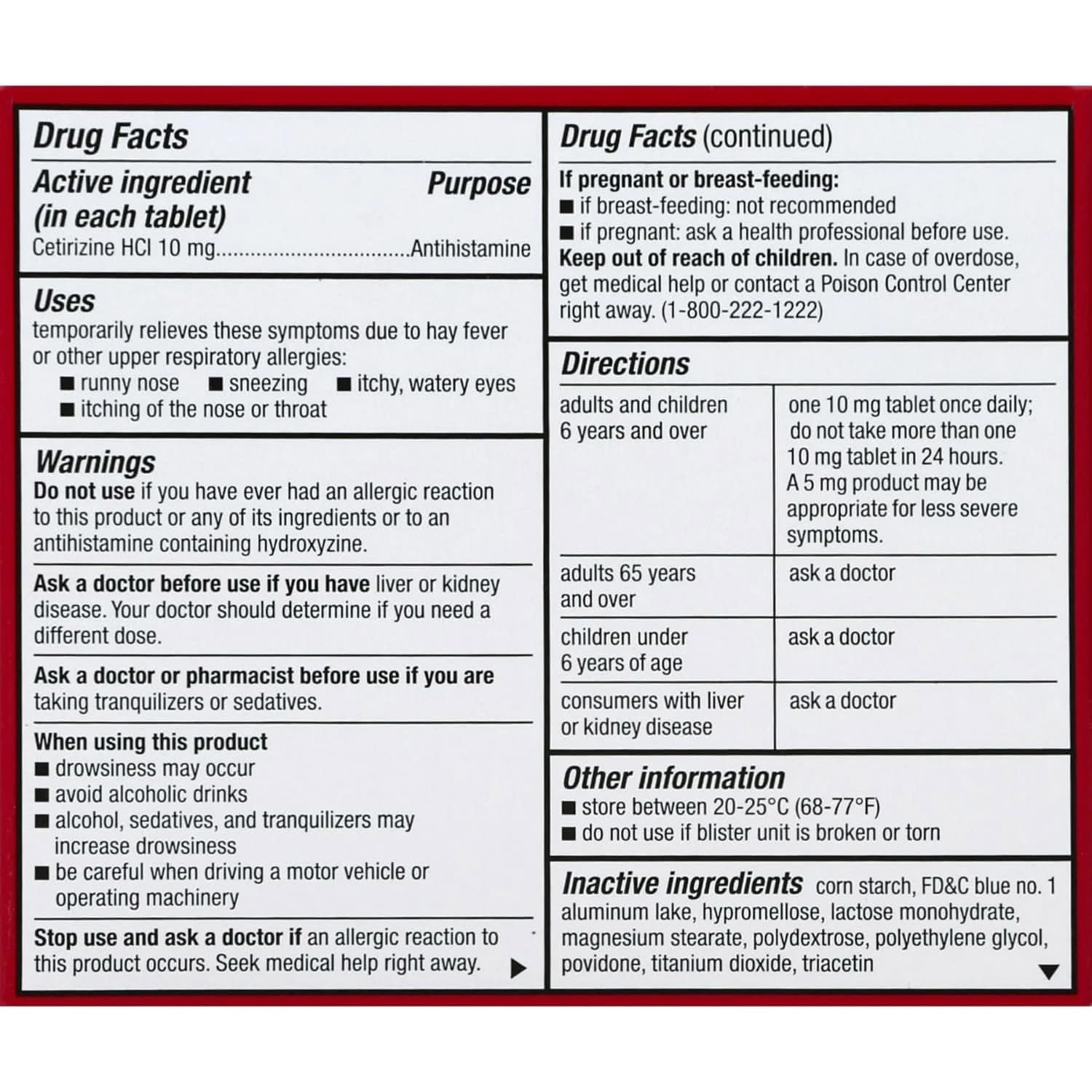Leader All Day Allergy Cetirizine Tablets, 10 mg - Image 5