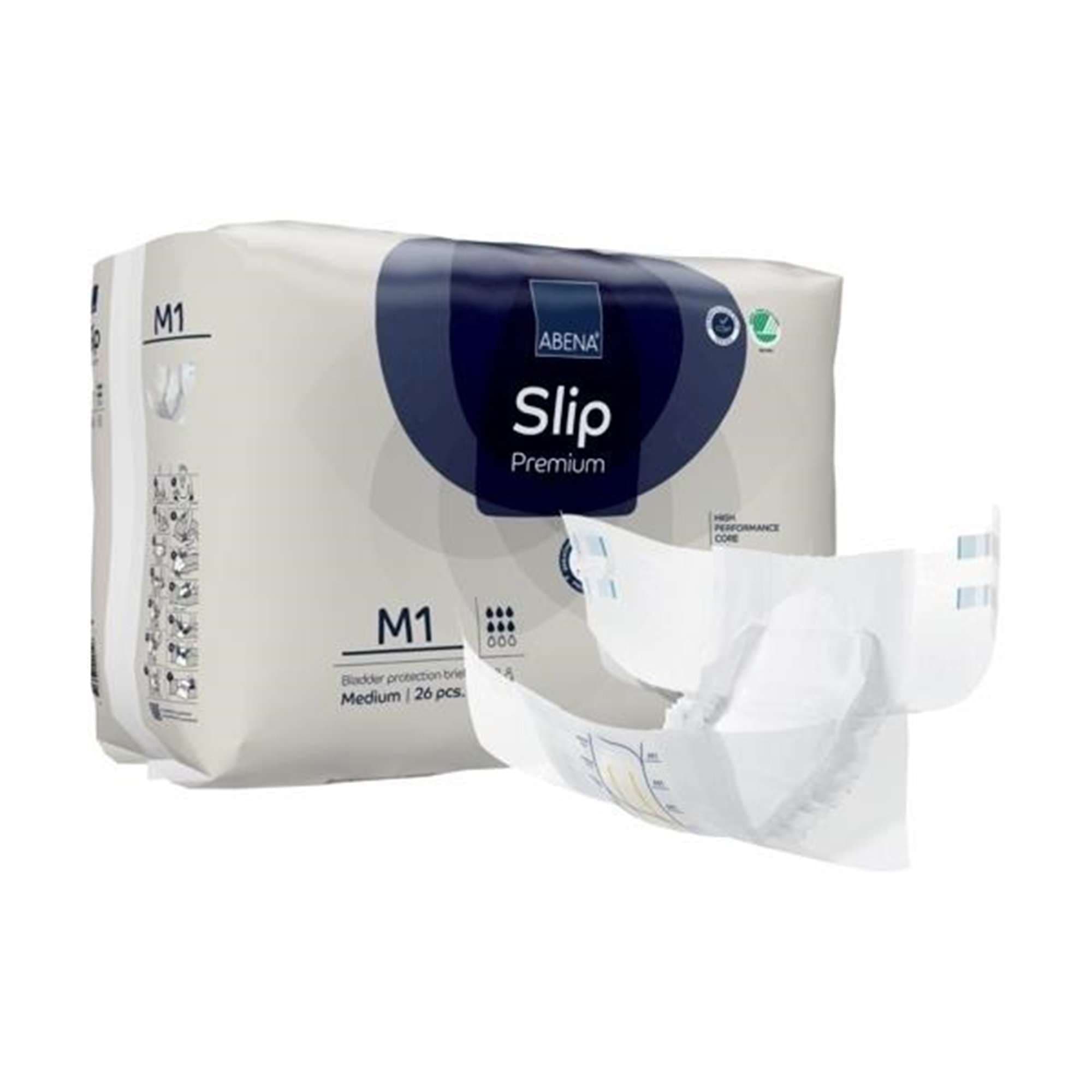 Abena Slip S2 Premium Brief, Medium, Level 1 - Package of 26 - Image 1