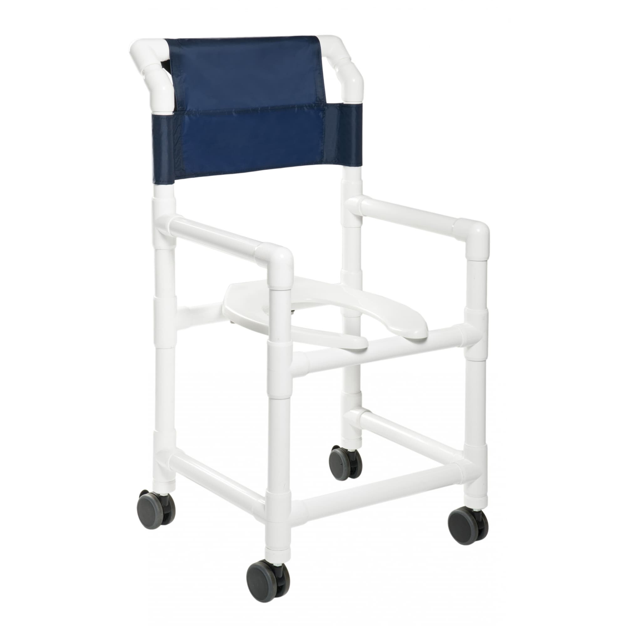 Lumex PVC Shower Commode Chair - Image 1