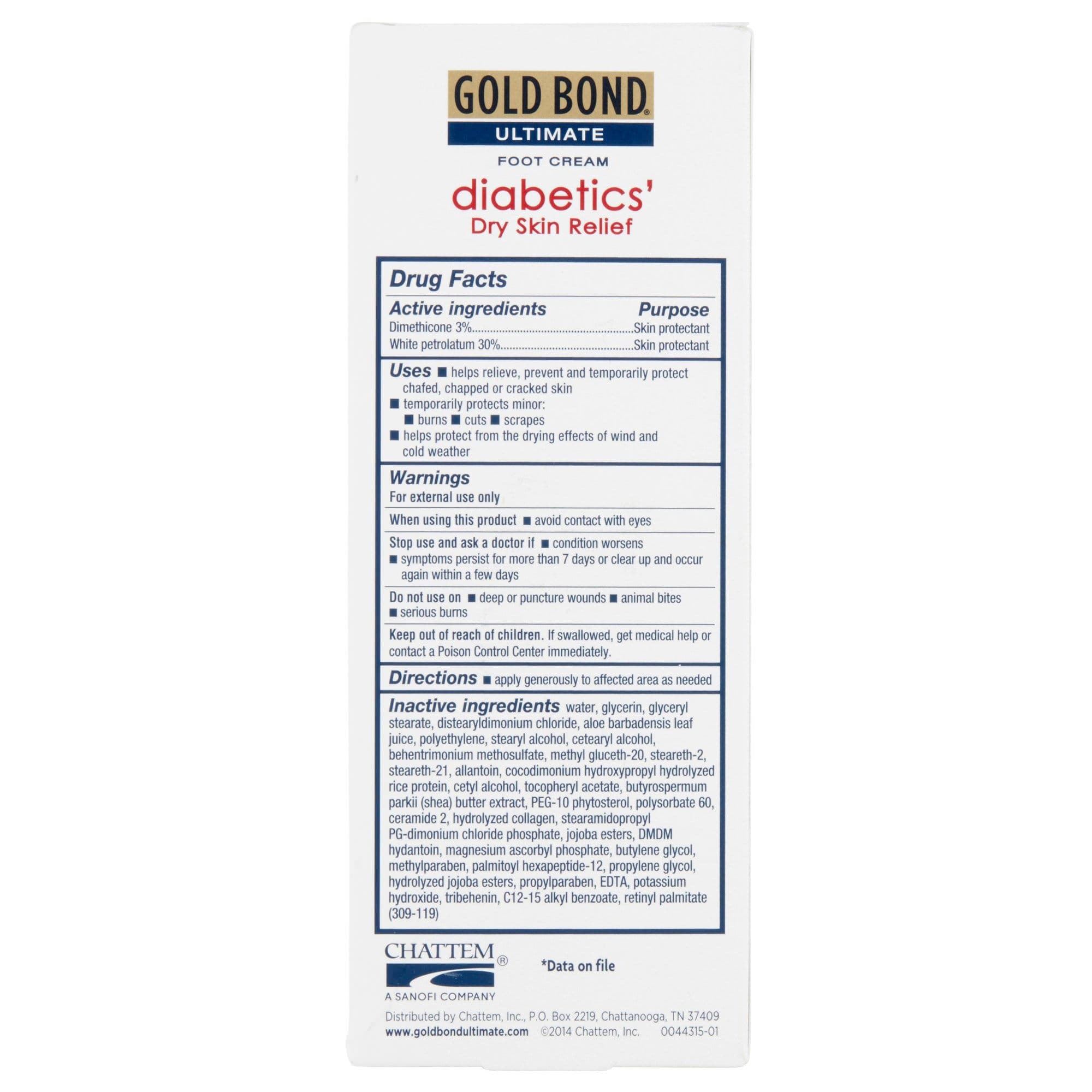 Gold Bond Ultimate Diabetics' Foot Moisturizer Cream, 3.4 oz - Image 4
