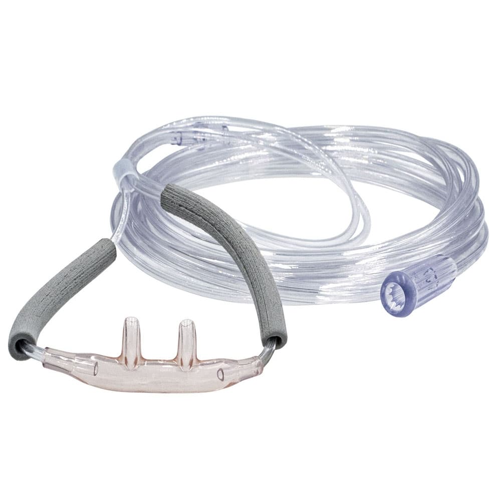 Salter Style Quiet Oxygen Nasal Cannula With TLC Ear Wraps And 7 Foot Tubing - Image 1