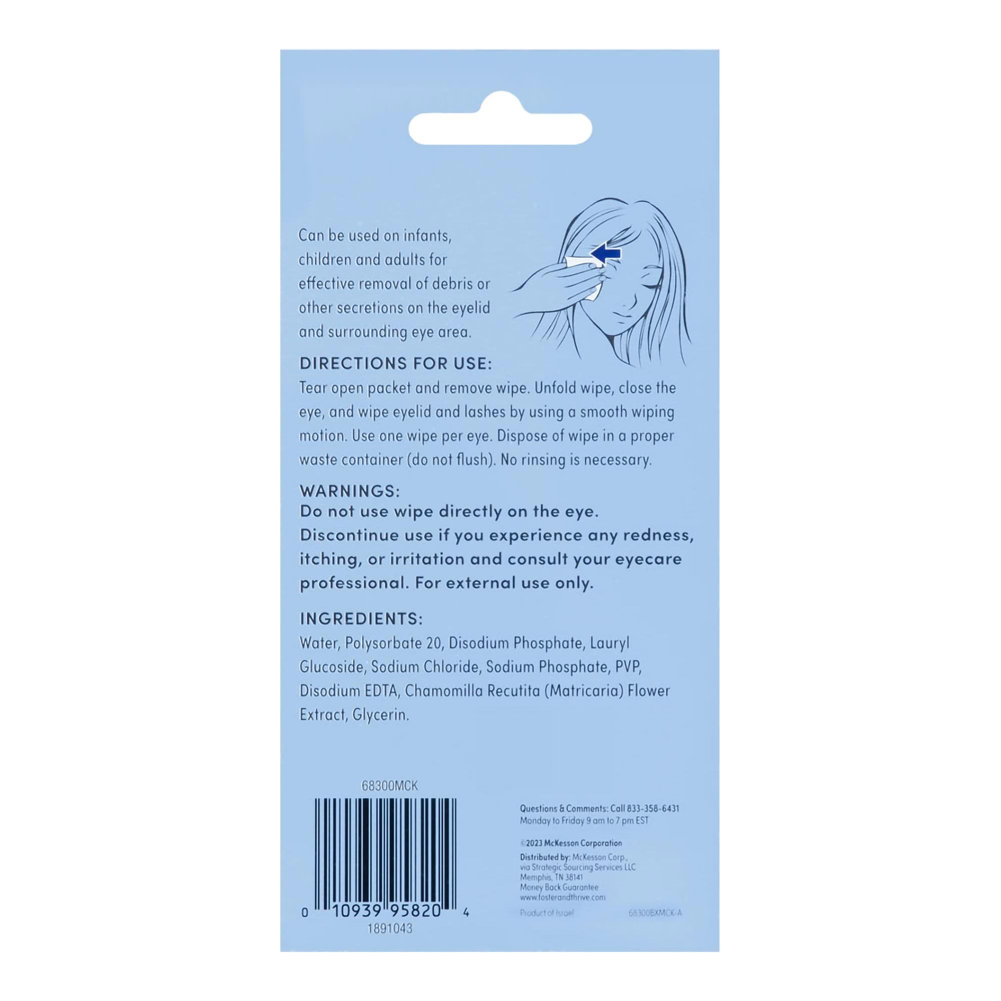 Foster and Thrive Eyelid Wipes - Box of 30 - Image 2