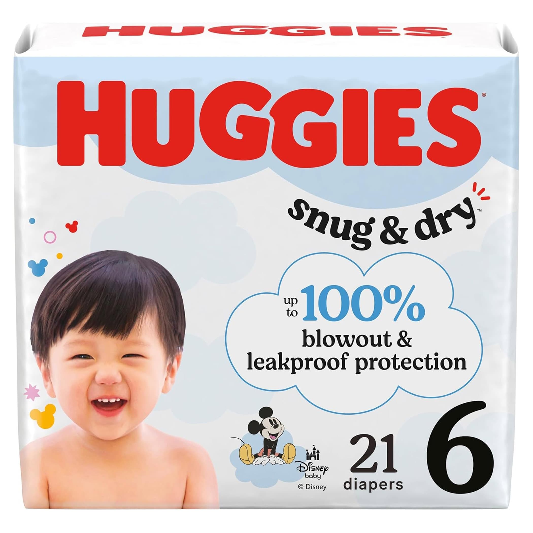 Huggies Snug And Dry Baby Diapers, Size 6 - Box of 21 - Image 1