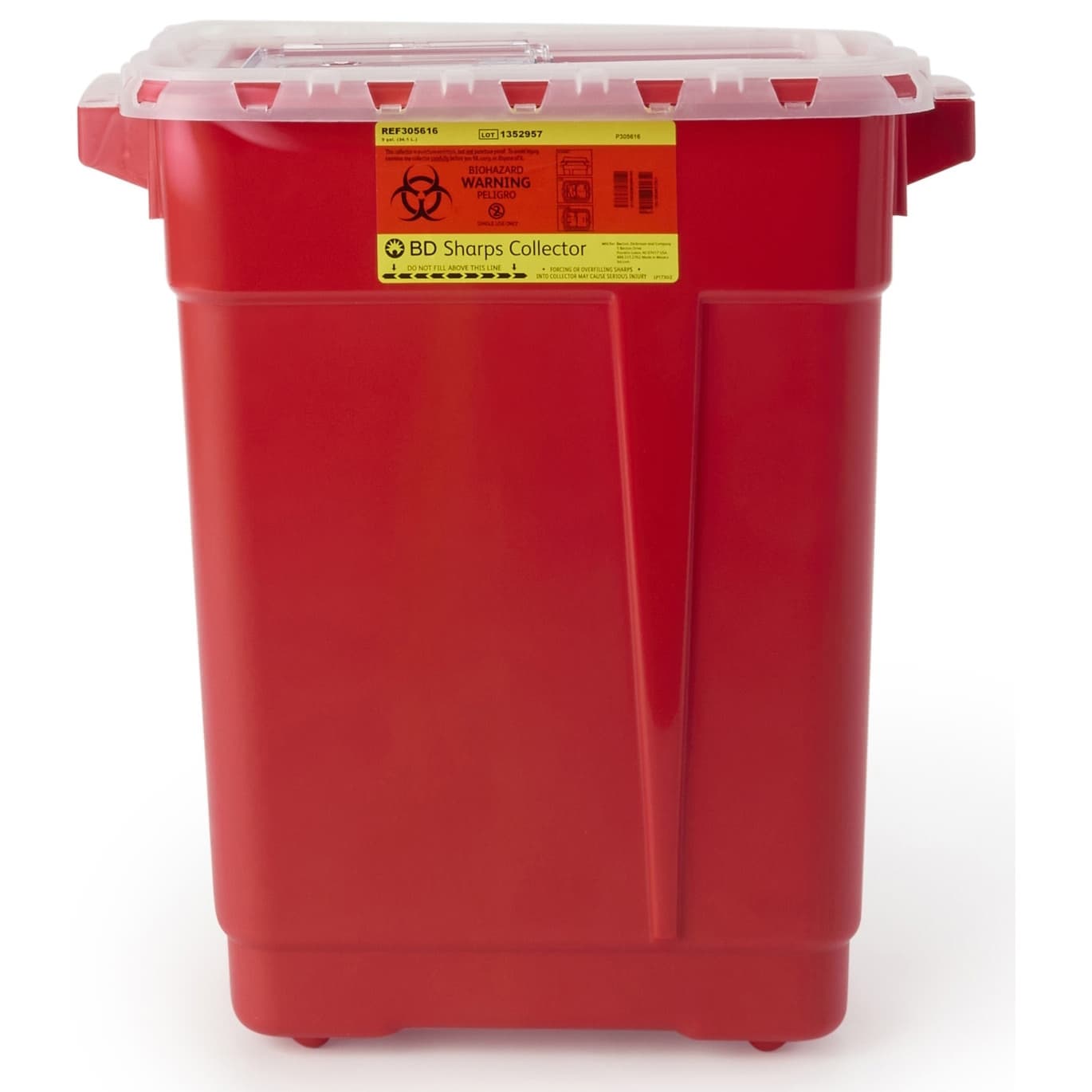 BD Large and Extra Large Sharps Container, Slide Top - Image 1