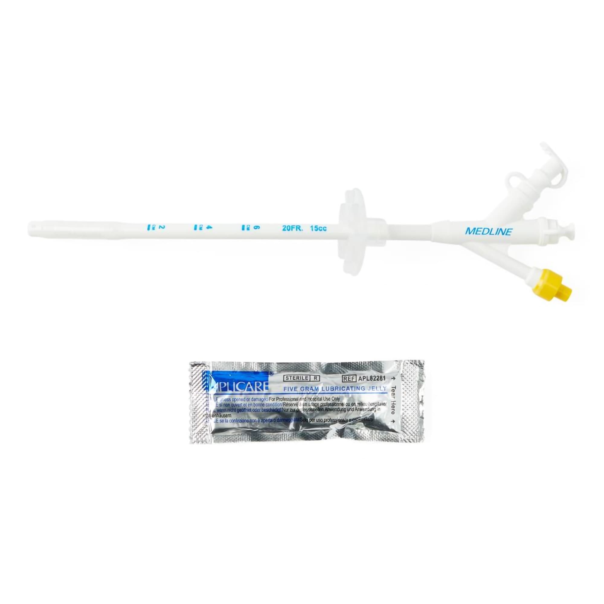 Medline 3-Port Silicone Gastrostomy Feeding Tube, 20 Fr - Each - Image 1