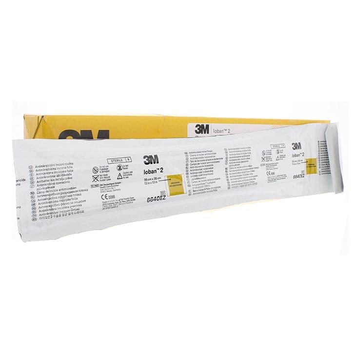 3M Loban 2 Surgical Drape Yellow, 13 W x 13 L Inch - Case of 40 - Image 1