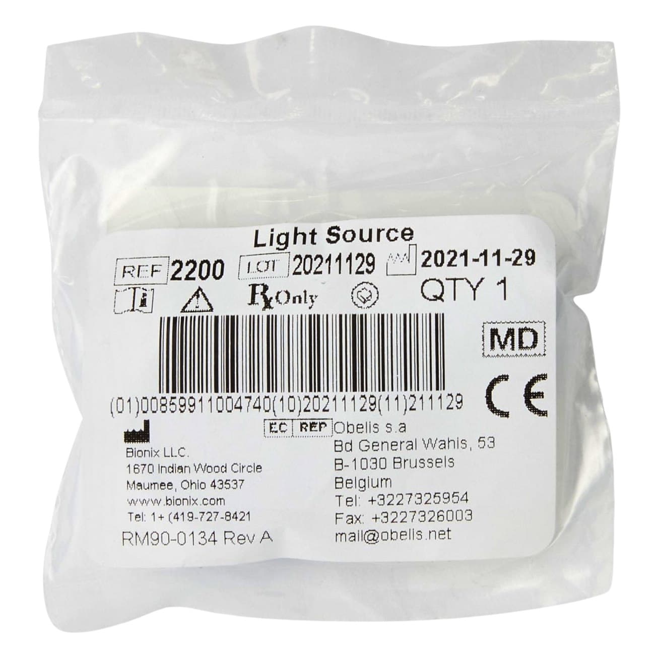 Bionix Blue Lighted Ear Curette Light Source, LED - Image 3