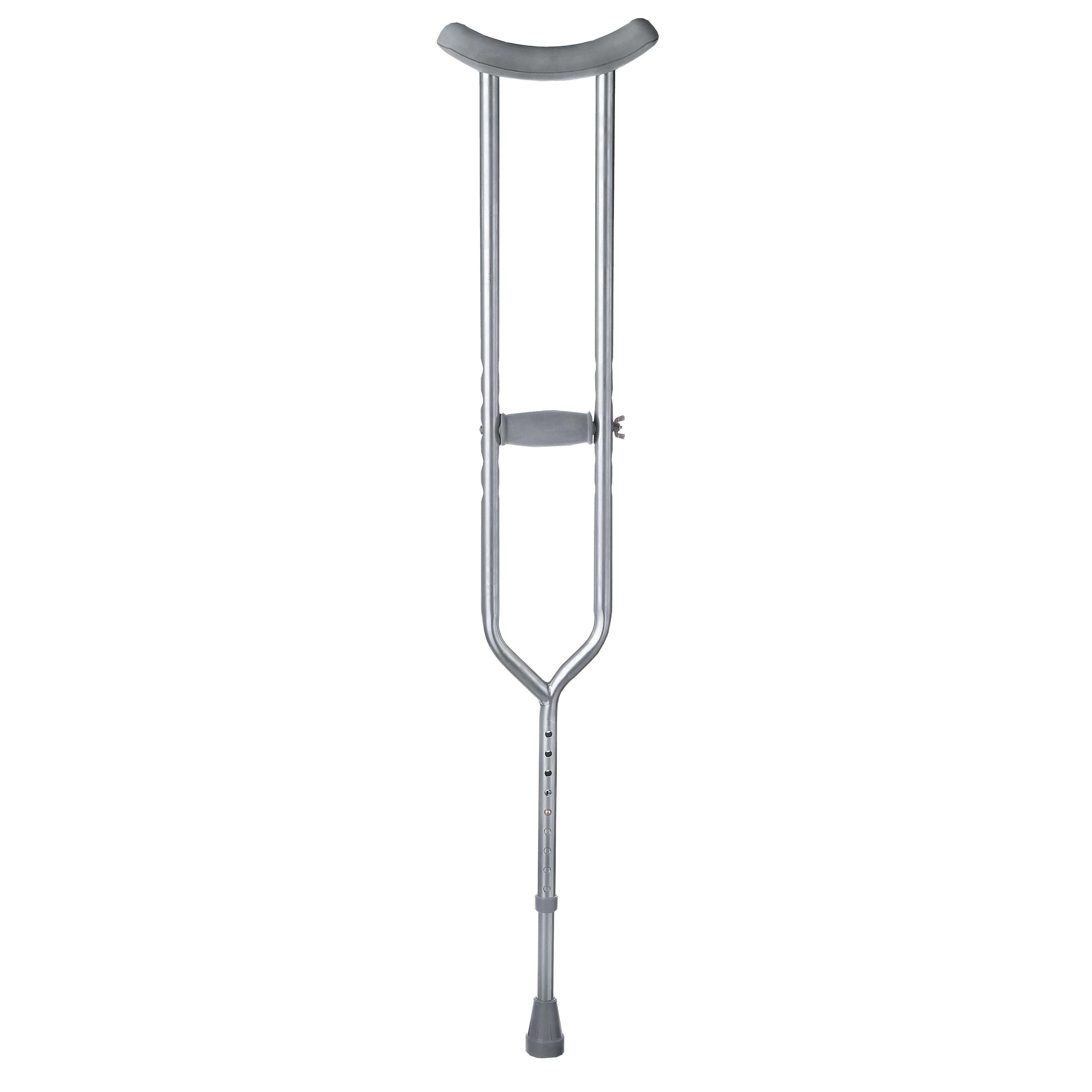 Medline Bariatric Steel Push-Button Crutch, Adult - Case of 1 - Image 1