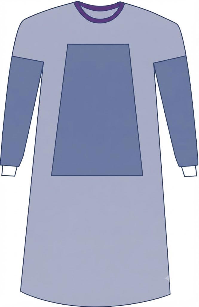 Medline Sirus Fabric-Reinforced Gown, Size 2XL - Case of 100 - Image 1