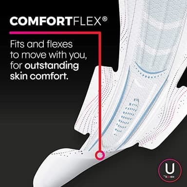 U by Kotex AllNighter Ultra Thin Pads, Overnight Absorbency - Package of 12 - Image 6