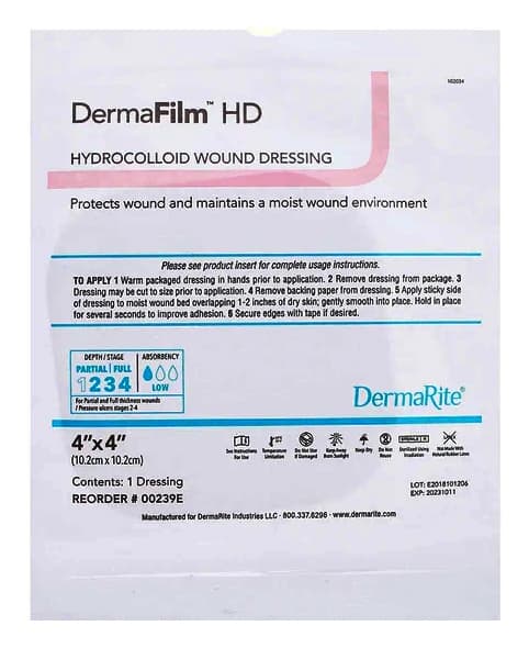 DermaFilm HD Hydrocolloid Wound Dressing - Image 2