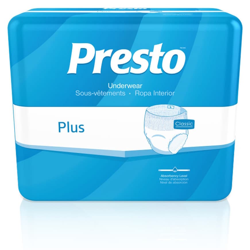 Presto Incontinence Underpads, Moderate Absorbency, 23 X 36 Inch - Box of 15 - Image 1