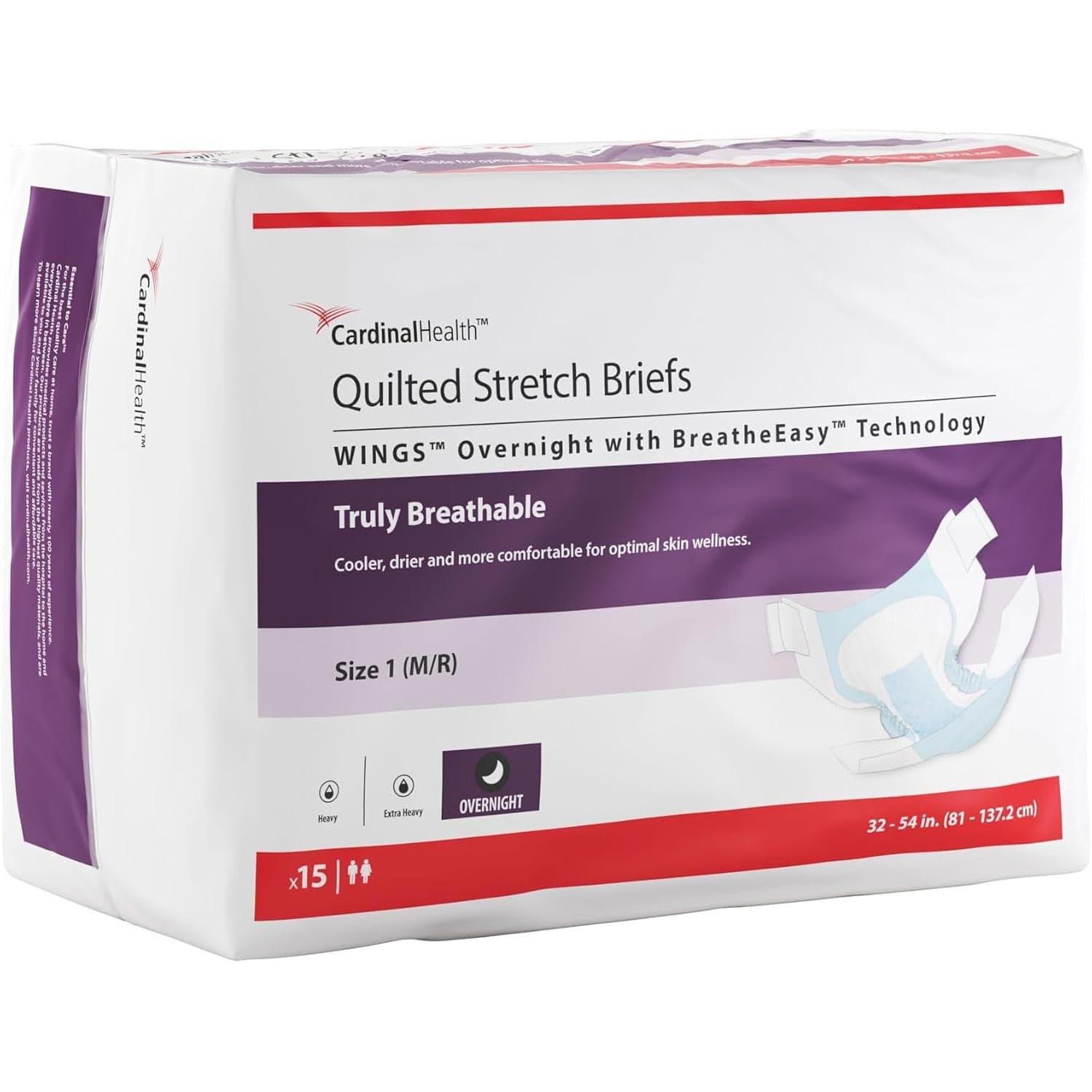 Cardinal WINGS Overnight Quilted Unisex Stretch Brief - Image 1