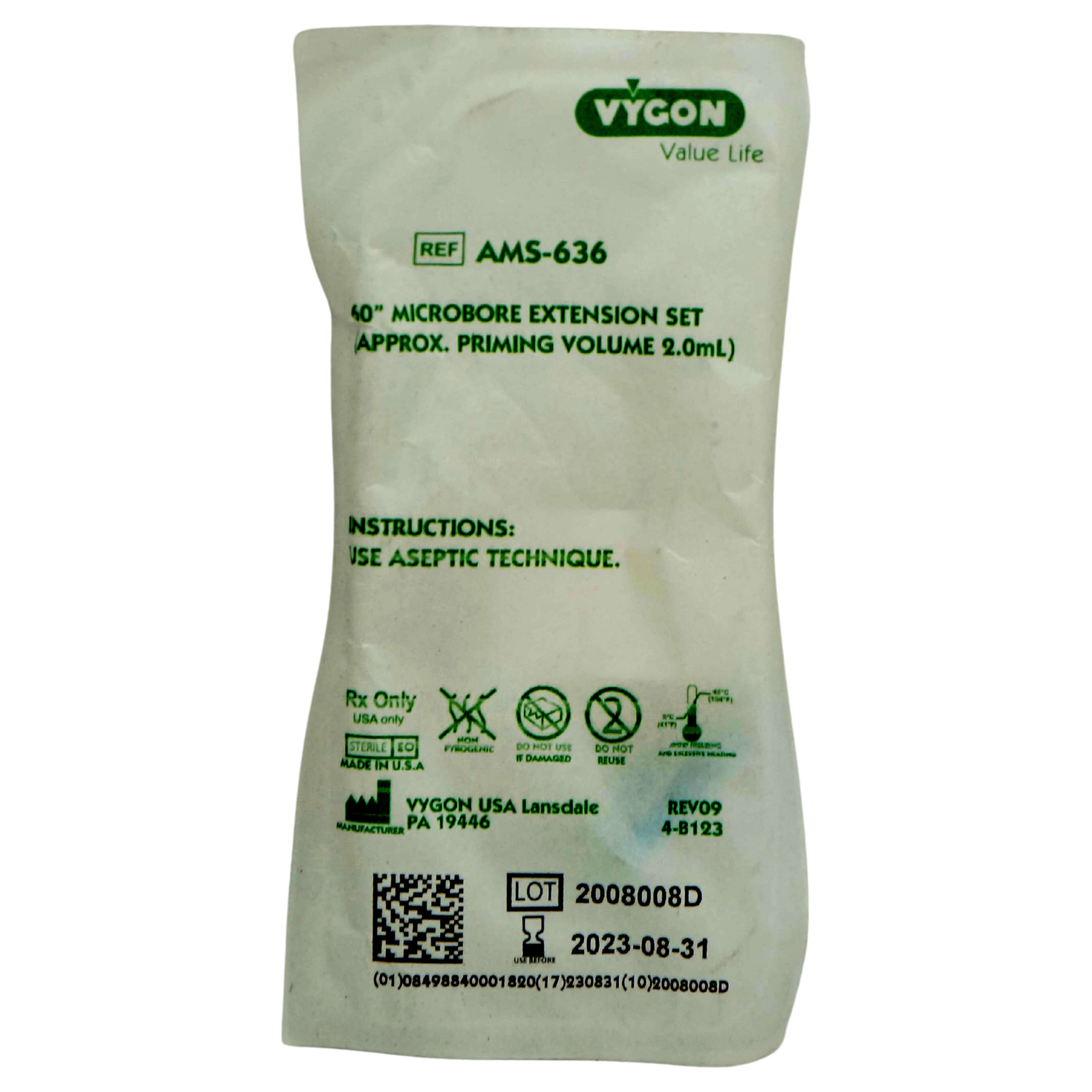 Vygon IV Microbore Extension Set, 60" - Case of 50 - Image 2