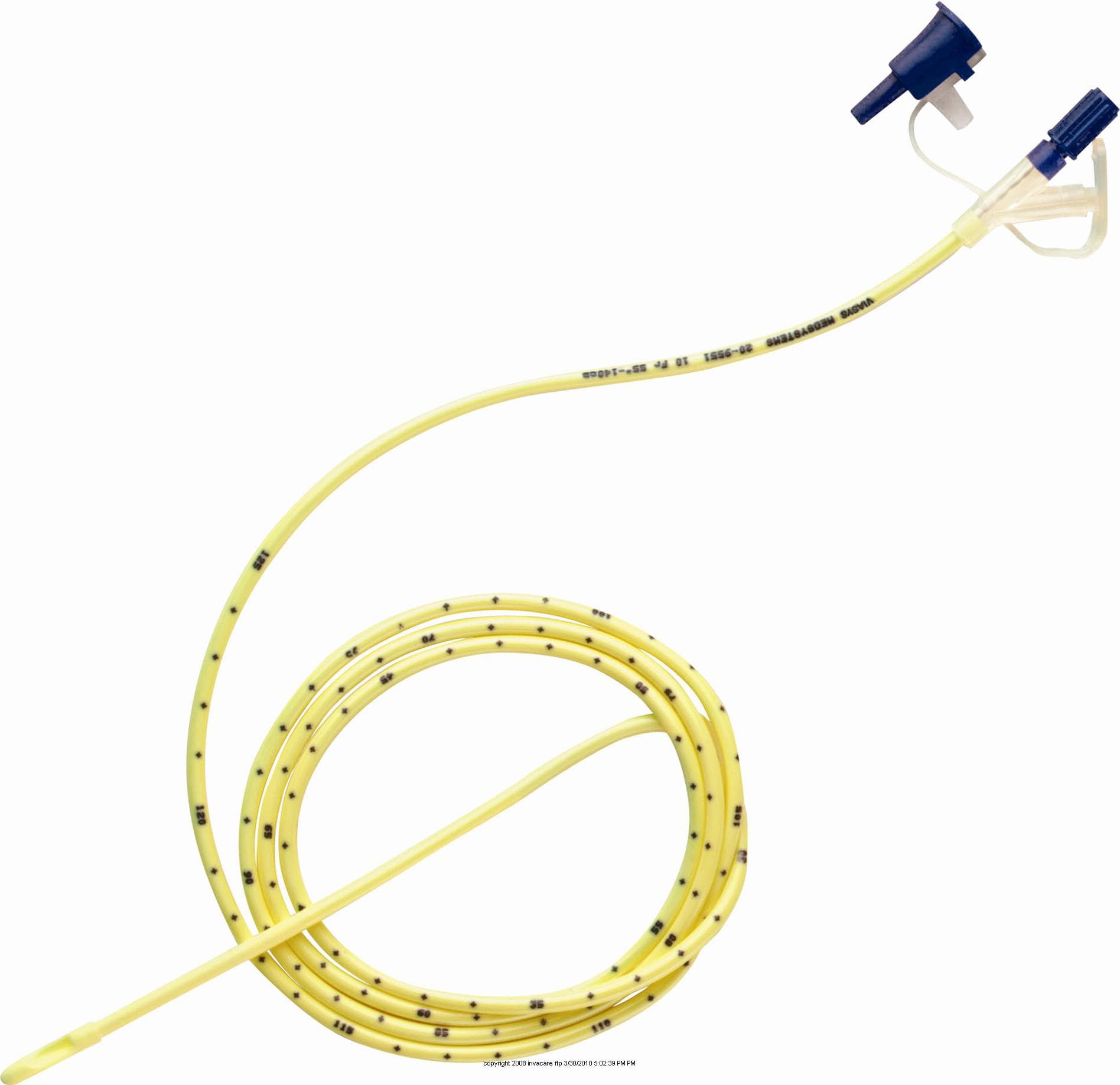 Corflo Ultra Lite Nasogastric Feeding Tube with Stylet, Non-Weighted, 10 Fr, 36" - Box of 10 - Image 1