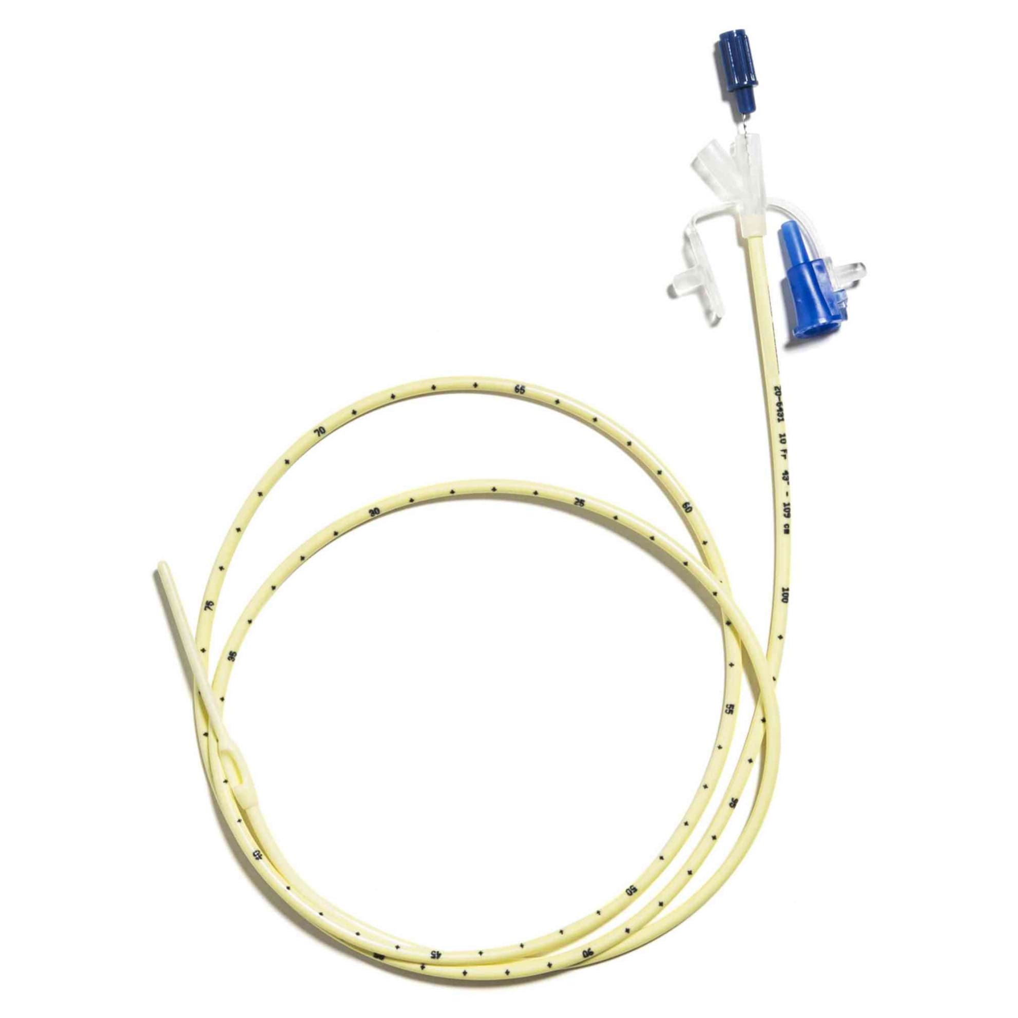 Corflo Anti-clog Nasogastric Feeding Tube with Stylet, Smooth Shape Bolus, 7 GM Tip