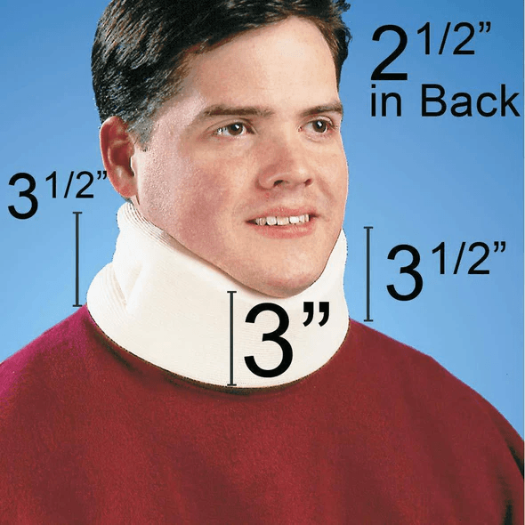 Carex Cervical Collar Poly Foam with Soft Porous Cotton Cover - Image 3