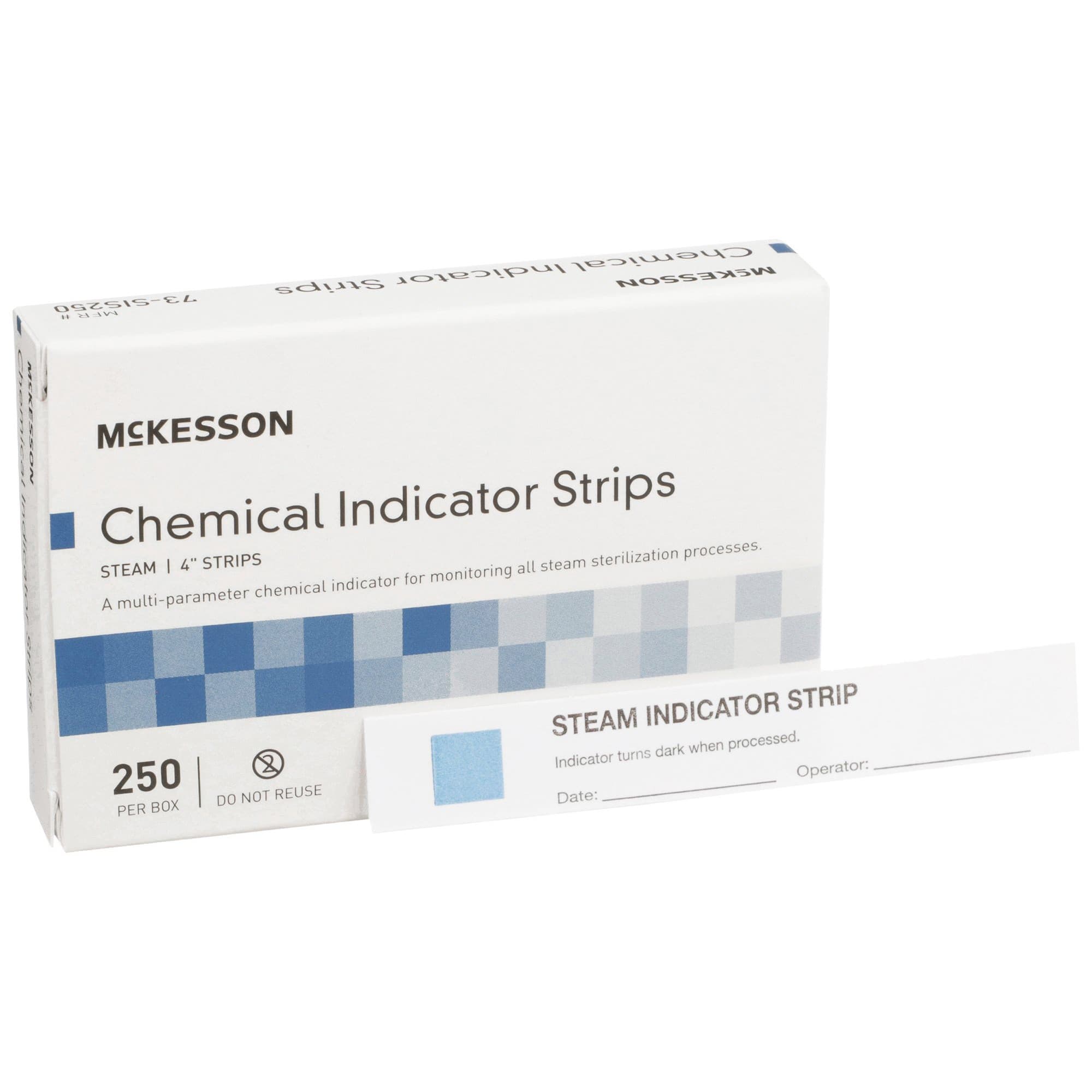 McKesson Sterilization Chemical Indicator Strip Blue to Black