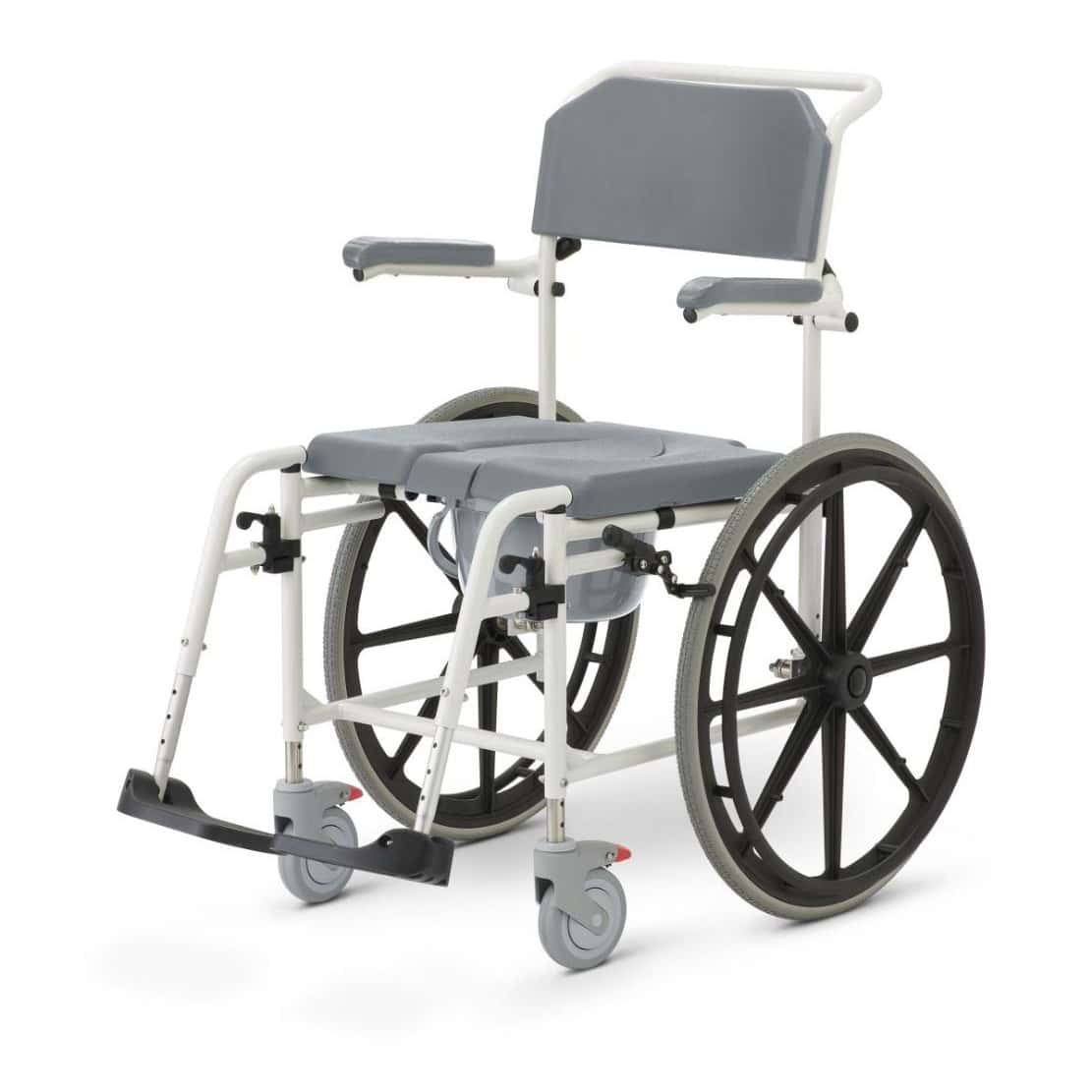 Medline Aluminium Shower Commode Wheelchair
