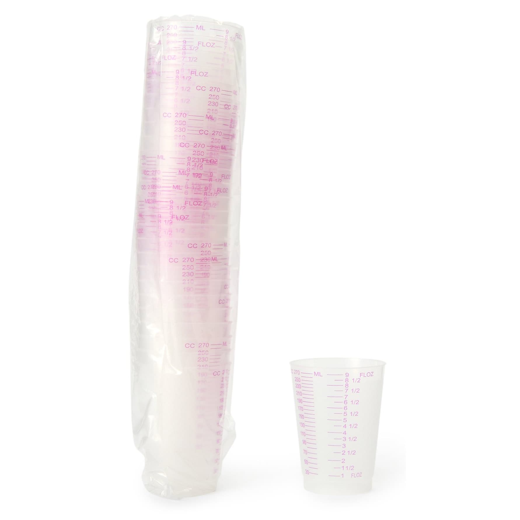 Medegen Graduated Drinking Cup Translucent Graduated Without Handle Cold