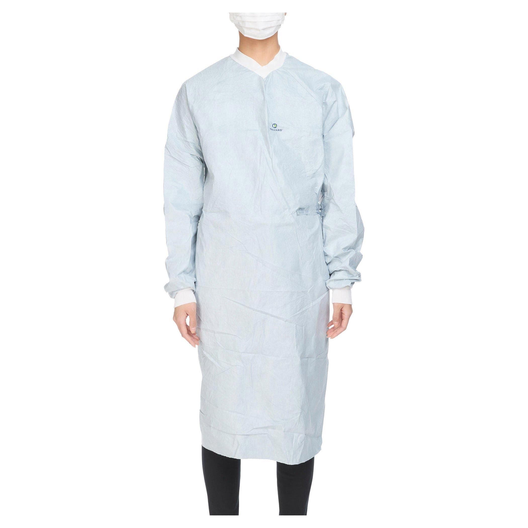Aero Chrome Surgical Gown with Towel Full, Silver, Extra Large-Extra Long - Case of 30 - Image 1