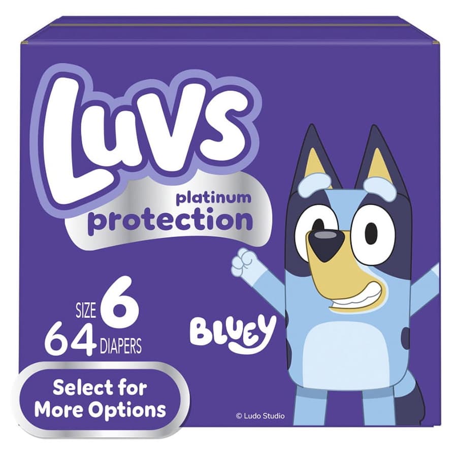 Luvs Platinum Protection Baby Diapers, Size 6, 54 Count - Package of 46