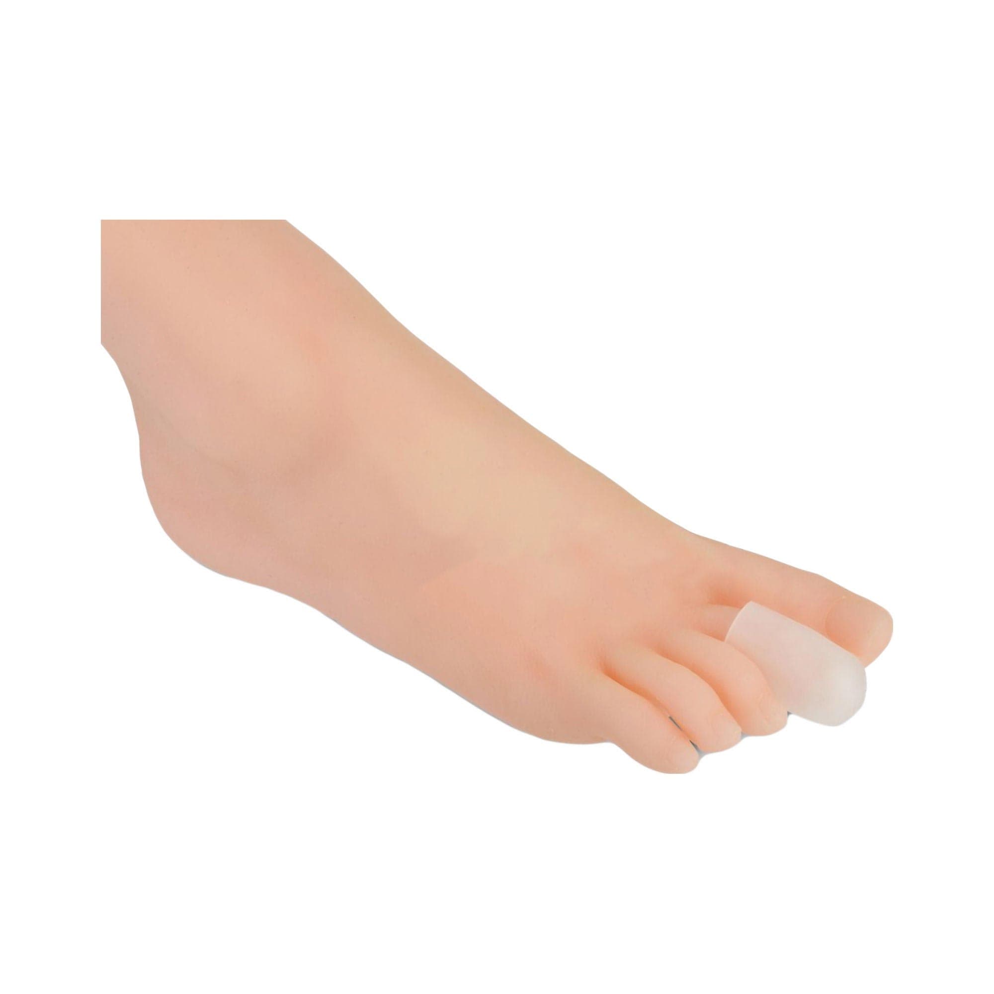 Silipos Pull-On Toe Digit Cap, Clear, Small-Medium - Package of 2 - Image 1