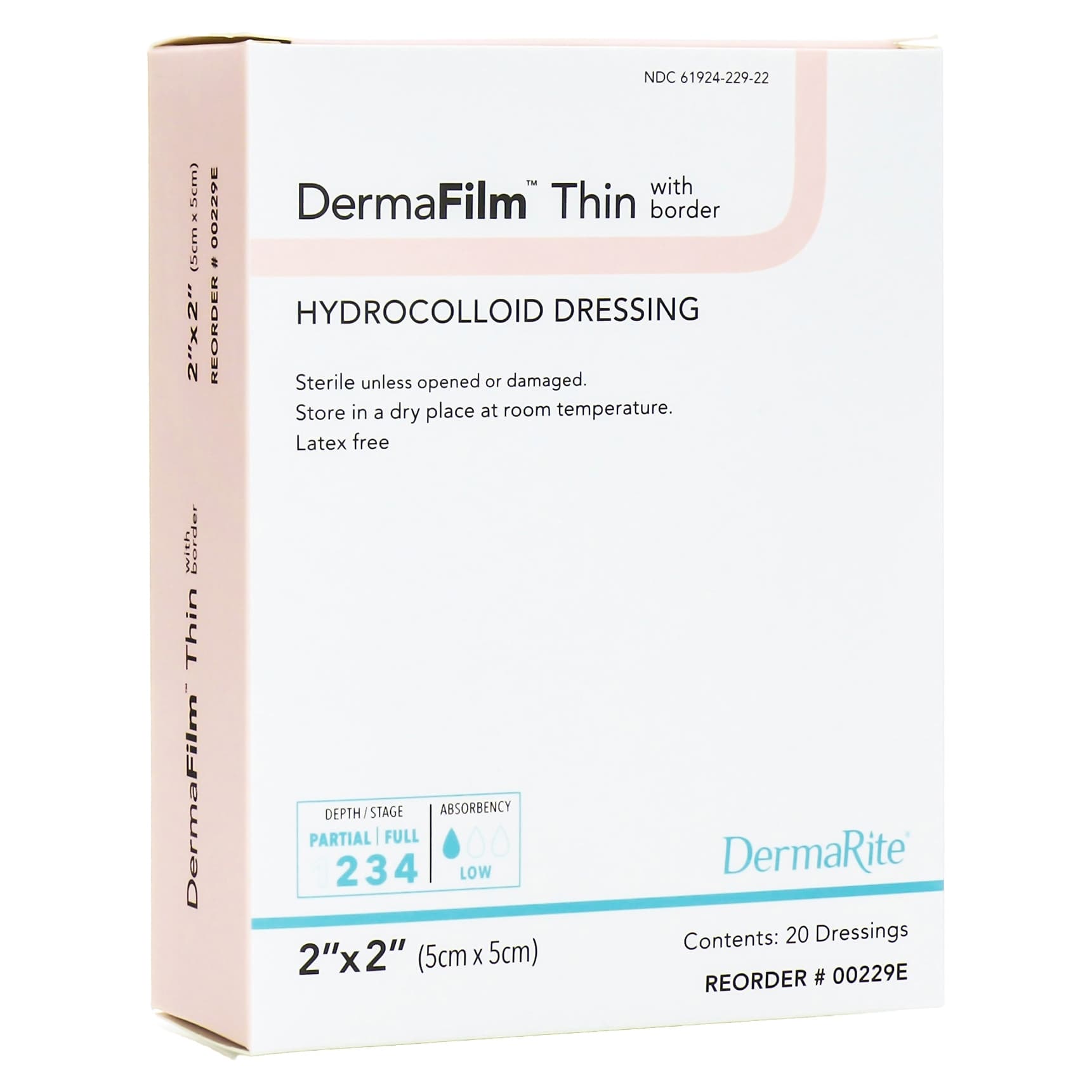 DermaFilm Thin Hydrocolloid Wound Dressing with Border - Image 4