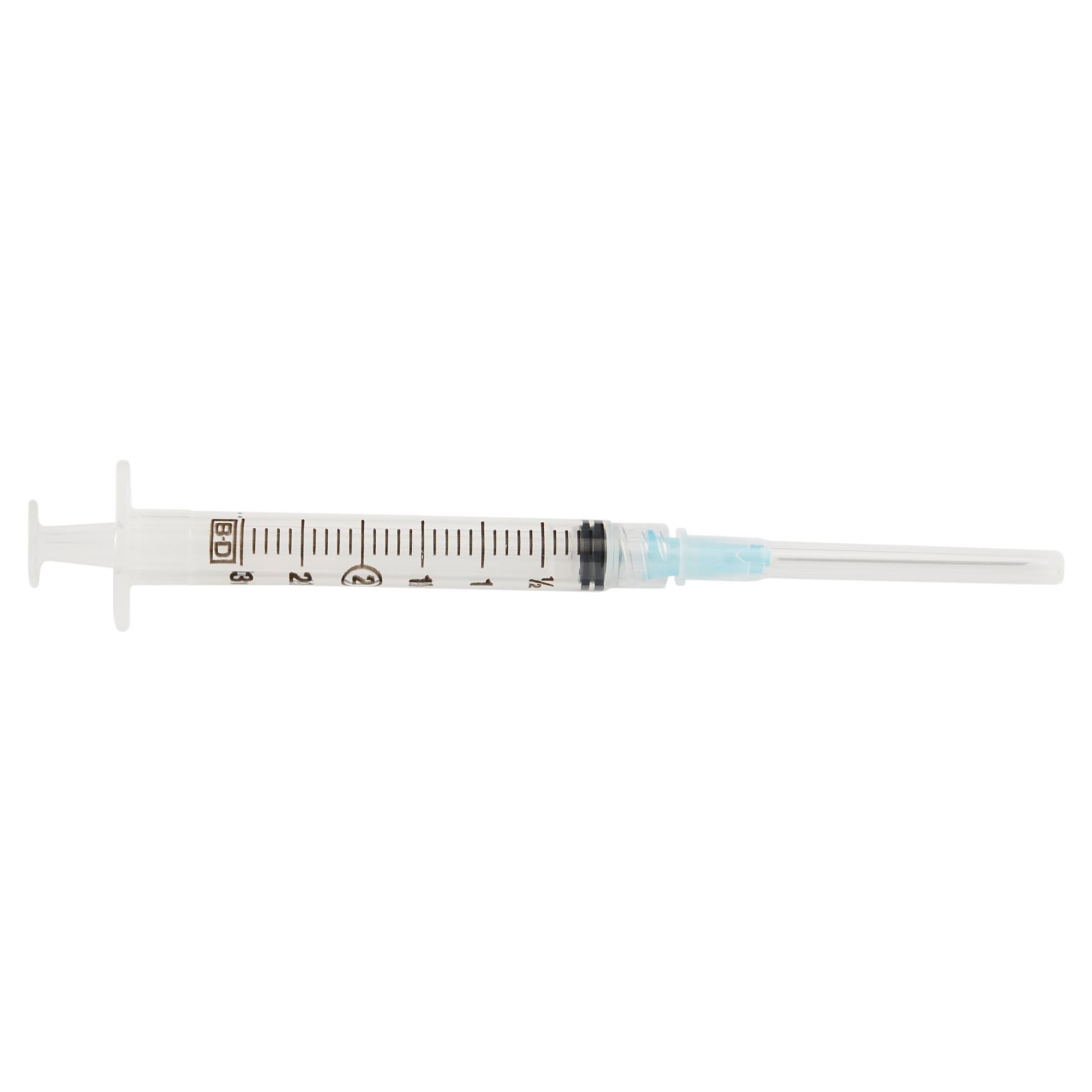 BD 3 mL Disposable Syringe with Hypodermic Needle, 25 Gauge, 1.5 Inch - Box of 100 - Image 1