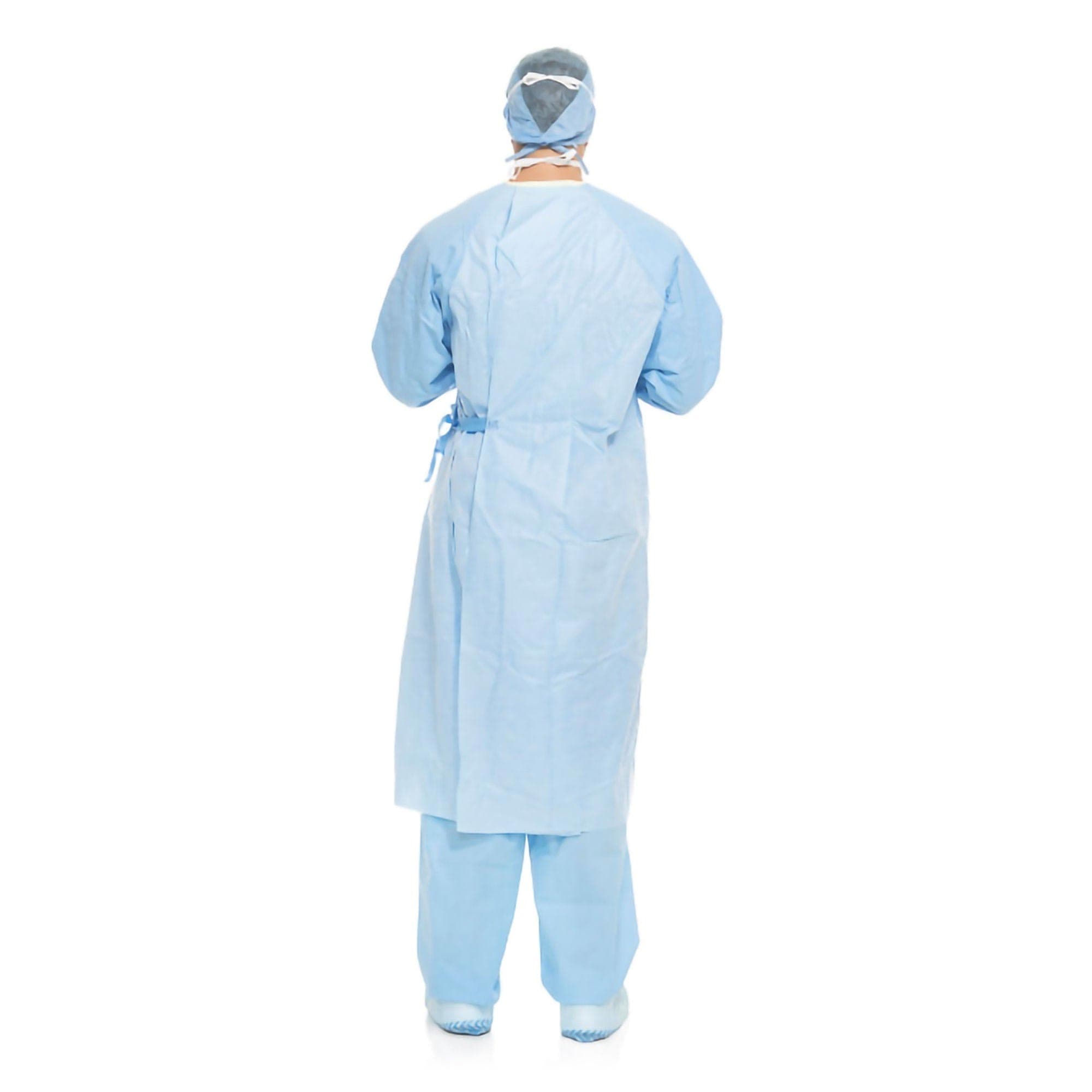 Aero Blue Surgical Gown with Towel, Blue - Image 2