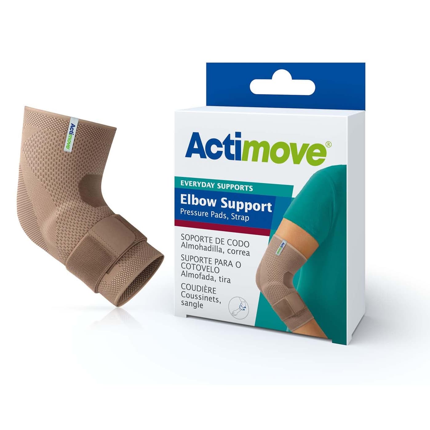 Actimove Elbow Support Pressure Pads and Strap, Large - Image 1