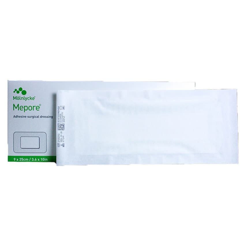 Mepore Self-Adhesive Composite Dressing, 3-3/5 x 10 Inch - Box of 30 - Image 1