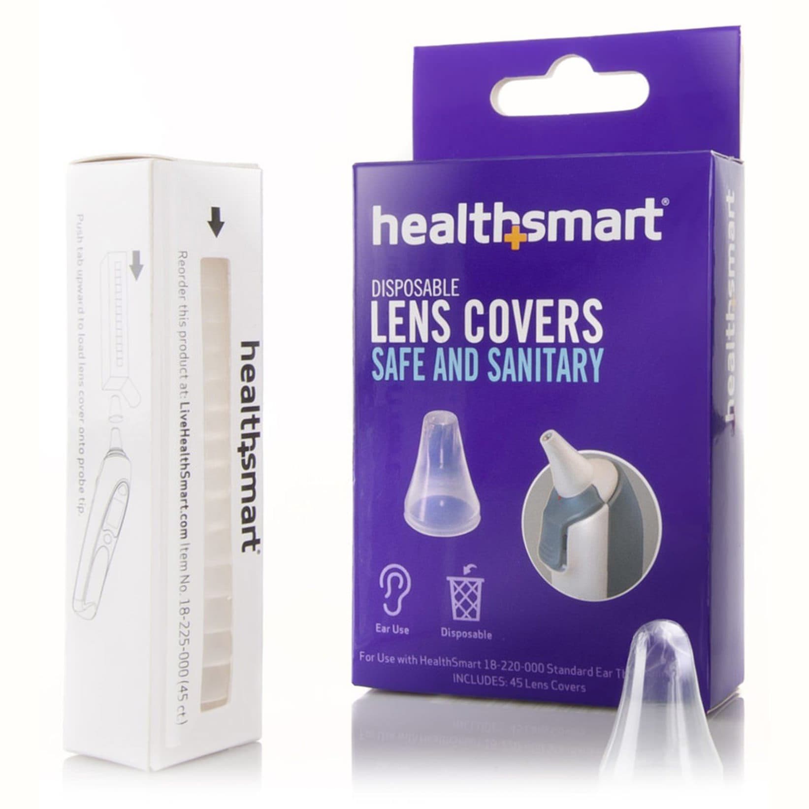 HealthSmart Tympanic Thermometer Probe Cover - Box of 45 - Image 2