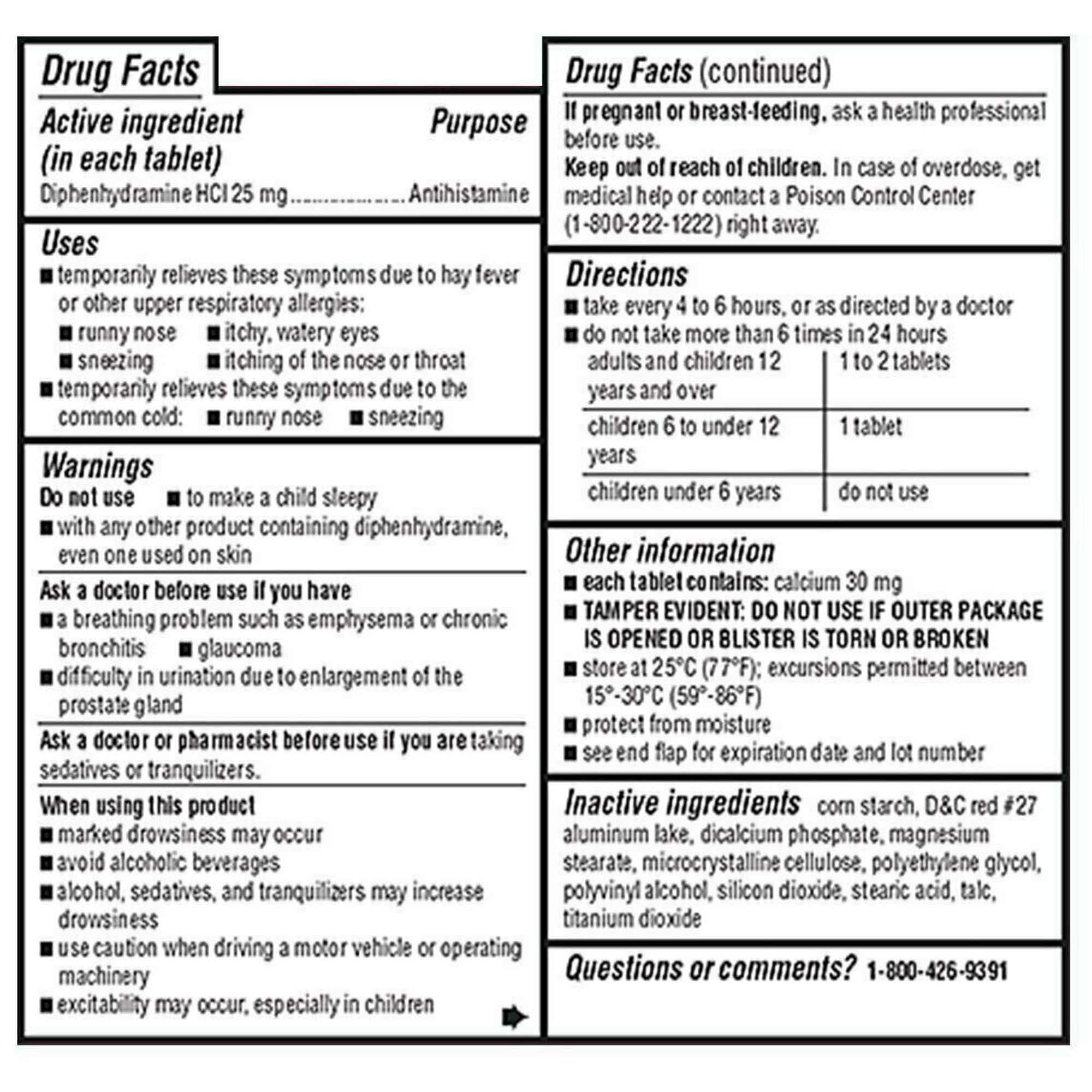 Leader Allergy Relief, Mini Tablets, 25 mg - 48 Colunt - Image 3