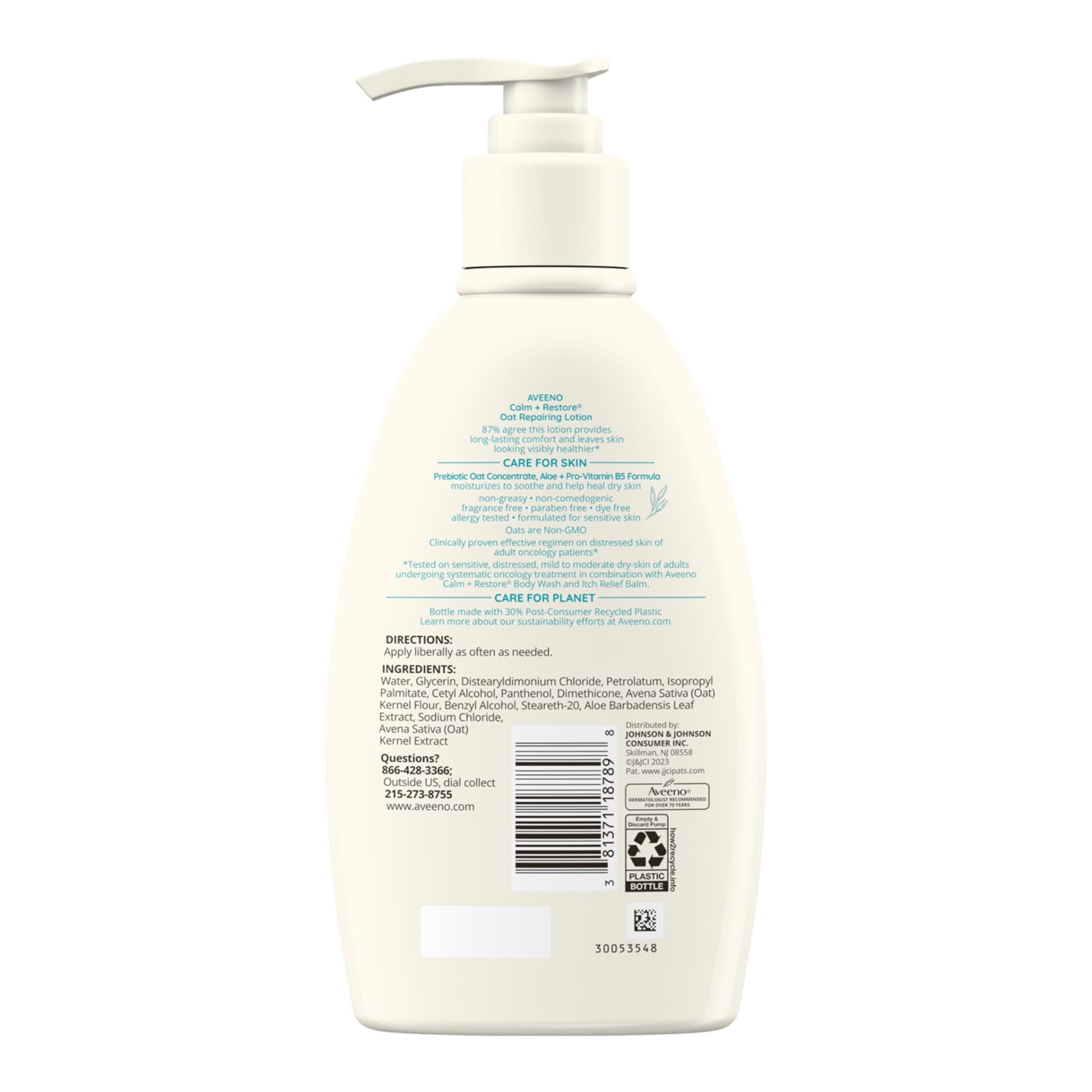 Aveeno Calm+ Restore Oat Repairing Lotion, 12 oz - Each - Image 3