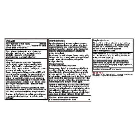 Leader Pain Reliever And Fever Reducer, 200 mg Coated Tablets - Pack of 50 - Image 2