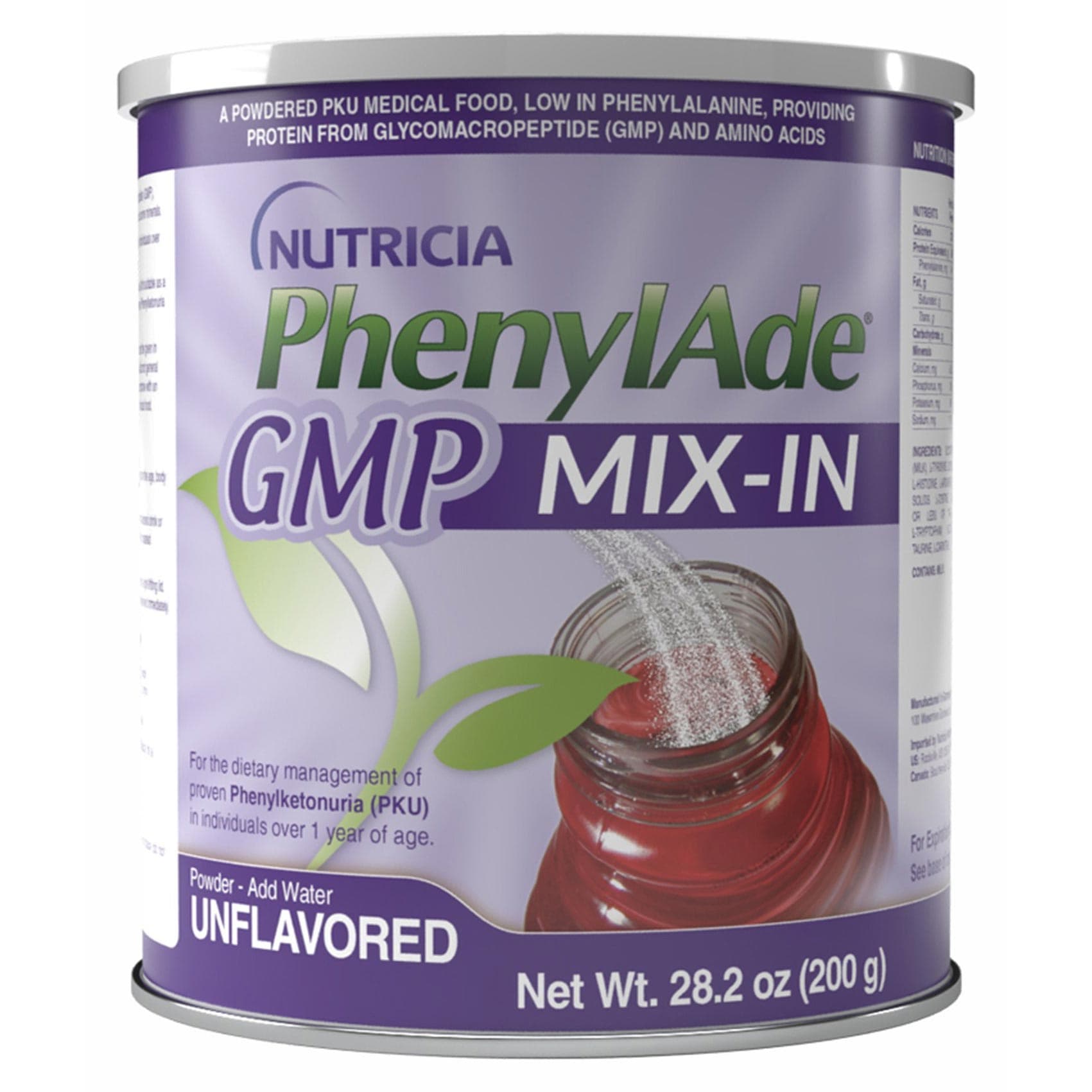 PhenylAde GMP Mix-In Unflavored Powder, 28.2 oz - Case of 6 - Image 1