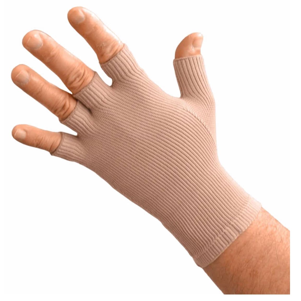 ExoStrong Glove, Beige, Quarter Finger, Medium - Image 1