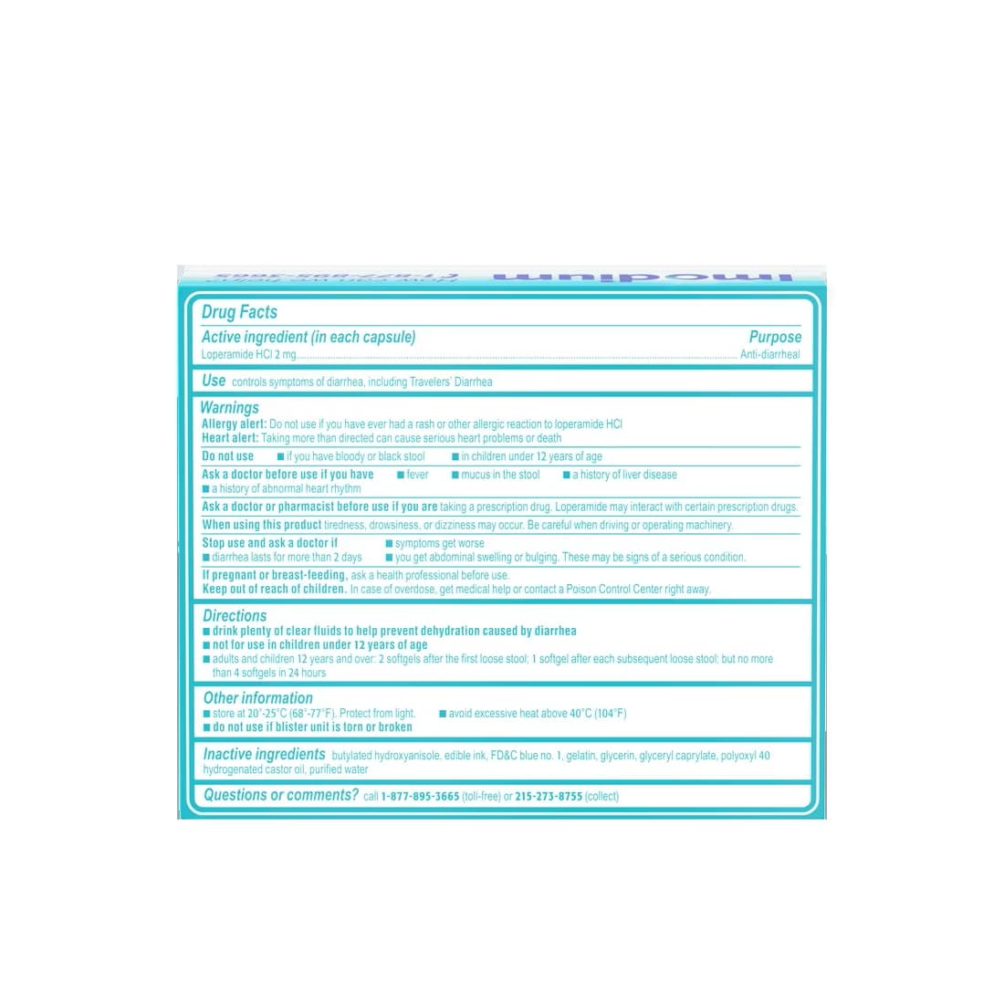 Imodium A-D Anti-Diarrheal Softgels - Pack of 24 - Image 2