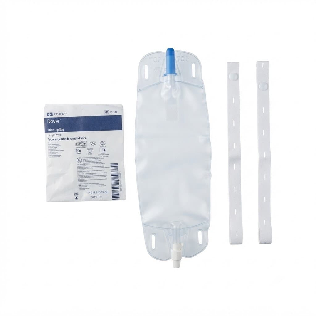 Dover Disposable Urine Leg Bags without Extension Tubing - Image 2
