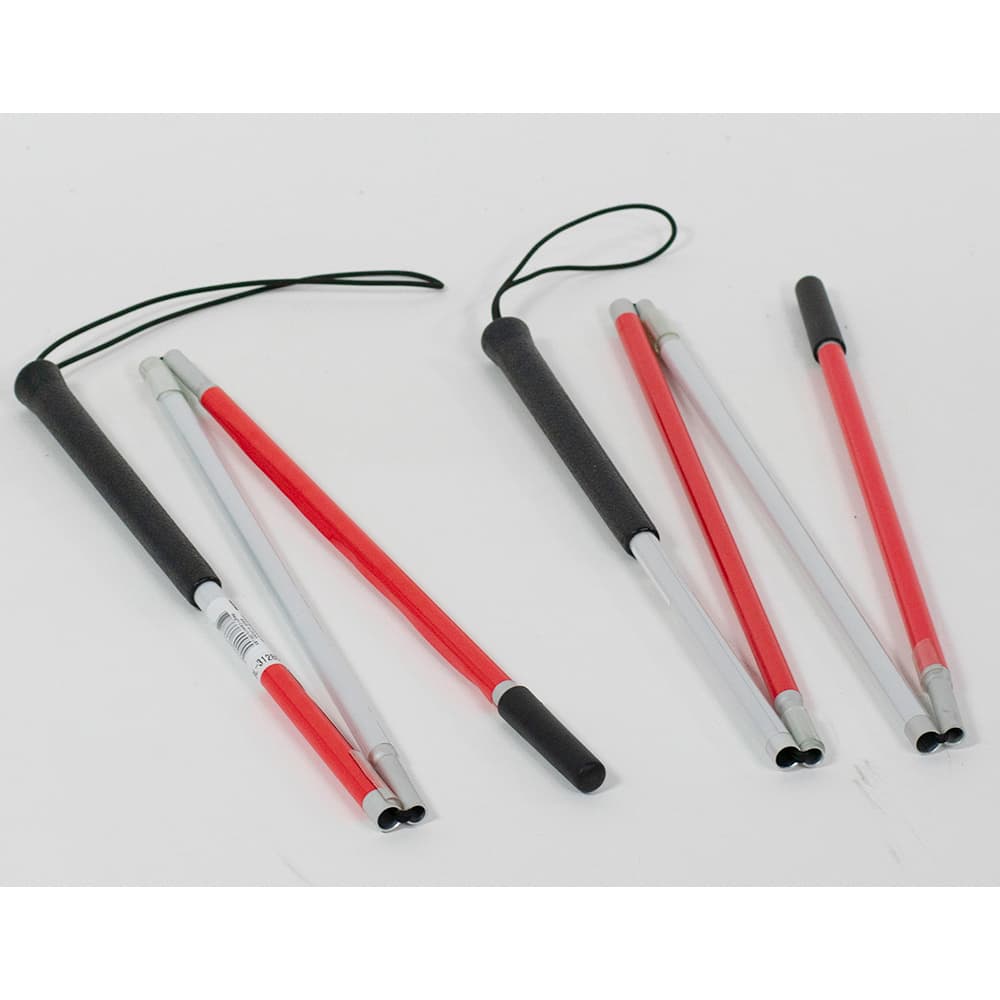 Alex Orthopedic Folding Blind Cane with Wrist Strap 59"