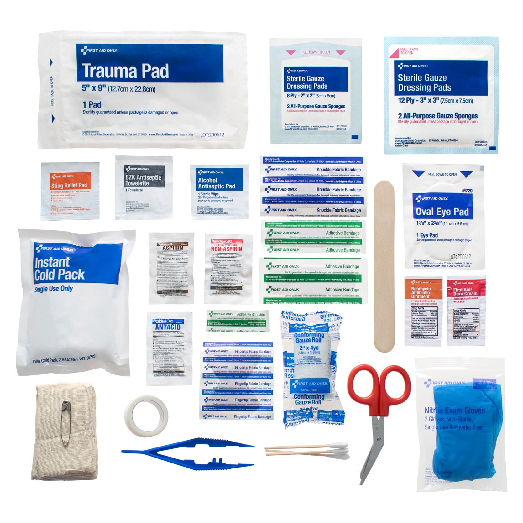 Mckesson First Aid Kit 50 Person Plastic Case - Image 2