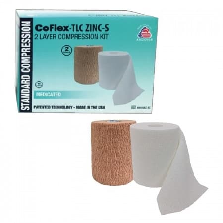 Andover CoFlex TLC Zinc Standard Compression Bandage, 3 Inch - Image 1