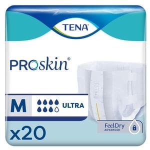 TENA ProSkin Ultra Unisex Brief Heavy Absorbency, Medium - Bag of 20 - Image 1