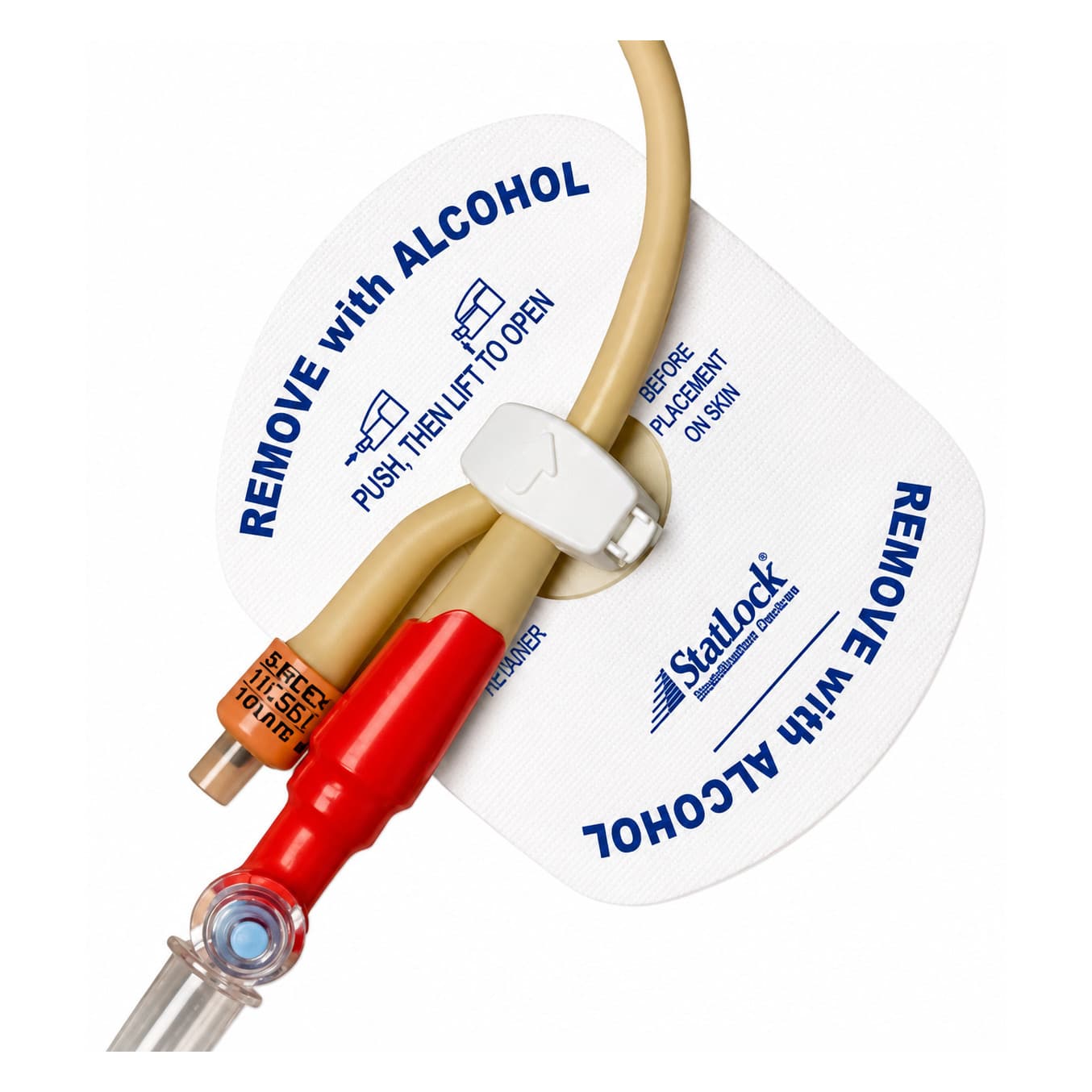 StatLock Foley Stabilization Device, Foam Anchor Pad with Perspiration Holes For Latex Catheters - Box of 25 - Image 1