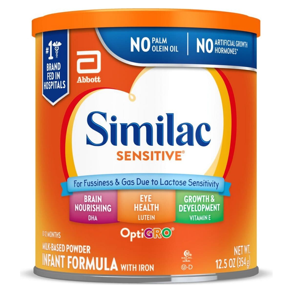Similac Sensitive Infant Formula with Iron, 12.5 oz - Case of 6 - Image 1