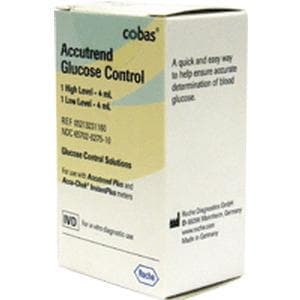 Accutrend Glucose Control Solution, High-Low Level, 4 ml - Image 1